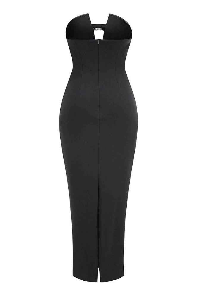 Robe de Soirée Chic Longue avec Silhouette Sculptée et Design Minimaliste – Élégance pour Événements Spéciaux 5