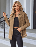 Veste denim Lara Oversize effet délavé 
