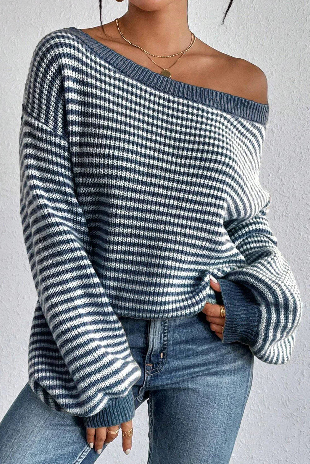 Pull Rana à rayures Oversize -50% de réduction