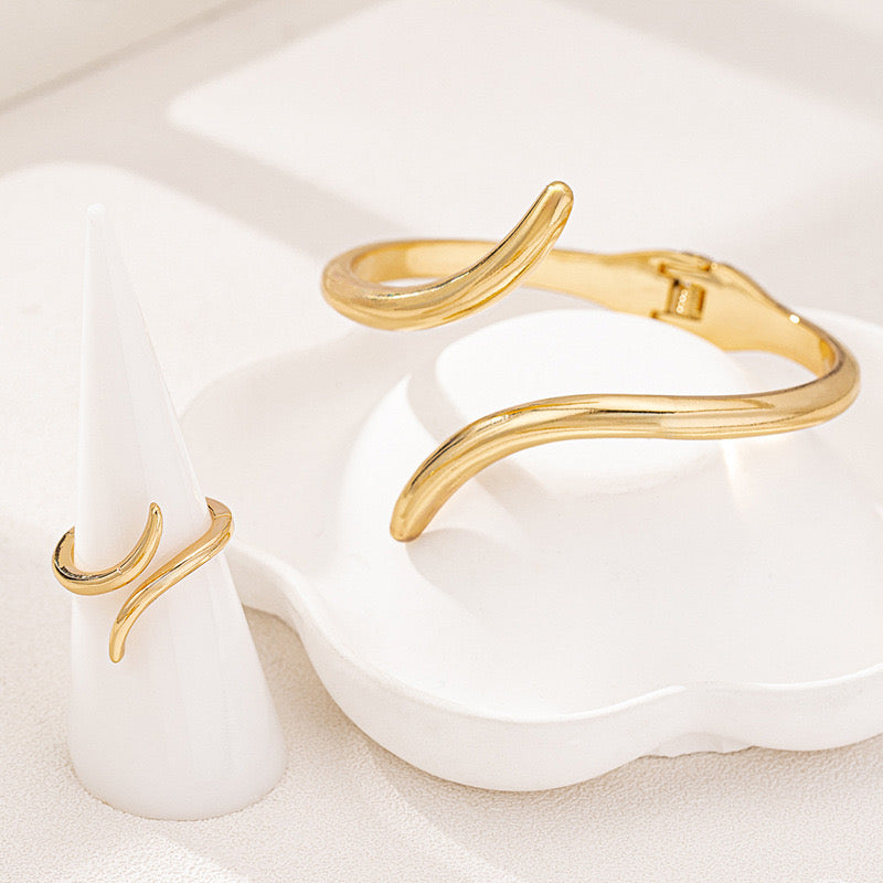 Bague design minimaliste femme bronze style intemporel Max for Me