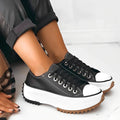 Baskets à plateforme élégantes pour femmes - Semelle épaisse, design tendance et décontracté MAX FOR ME