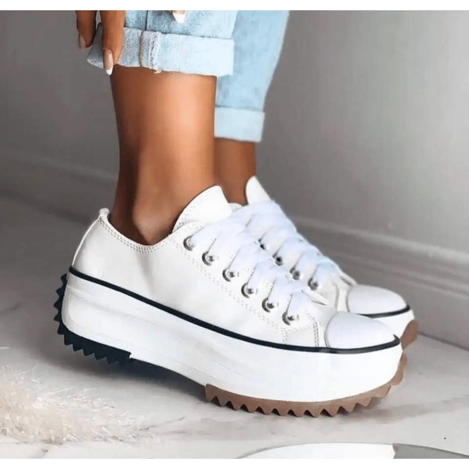Baskets à plateforme élégantes pour femmes - Semelle épaisse, design tendance et décontracté MAX FOR ME
