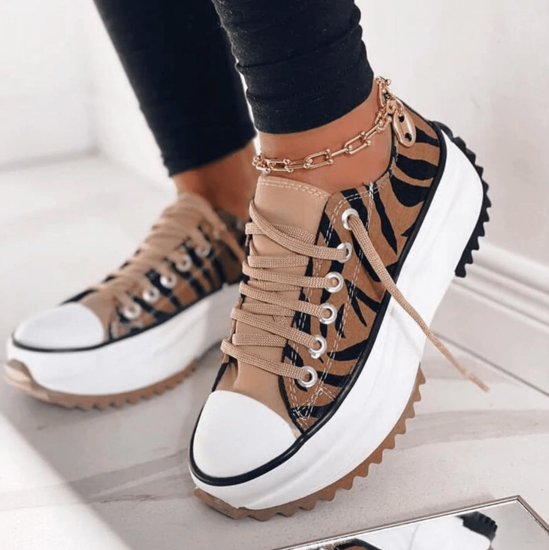 Baskets à plateforme élégantes pour femmes - Semelle épaisse, design tendance et décontracté MAX FOR ME