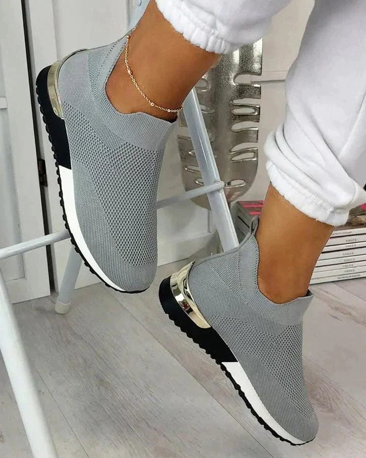 Baskets-chaussettes montantes - bien-être et style au quotidien - MAX FOR ME Gris / 35 MAX FOR ME