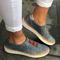 Baskets femme slip-on cuir perforé semelle orthopédique confort optimal moderne - MAX FOR ME MAX FOR ME