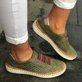 Baskets femme slip-on cuir perforé semelle orthopédique confort optimal moderne - MAX FOR ME MAX FOR ME