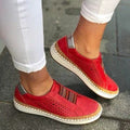 Baskets femme slip-on cuir perforé semelle orthopédique confort optimal moderne - MAX FOR ME MAX FOR ME