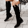 Bottes en daim hautes pour femmes : élégantes, confortables et durables pour une utilisation polyvalente MAX FOR ME