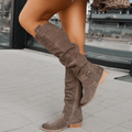 Bottes en daim hautes pour femmes : élégantes, confortables et durables pour une utilisation polyvalente MAX FOR ME