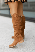 Bottes en daim hautes pour femmes : élégantes, confortables et durables pour une utilisation polyvalente MAX FOR ME
