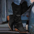 Bottes hautes style western - une allure bohème et tendance - MAX FOR ME Noir / 35 MAX FOR ME