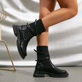 Bottes rétro à talons compensés pour femmes – Chaussures classiques à semelle épaisse MAX FOR ME