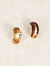 Boucles d'oreilles ambre brunes Marron MAX FOR ME