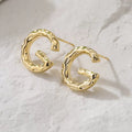 Boucles d’oreilles dorées géométriques – design abstrait et minimaliste Or / Épingle MAX for ME