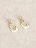 Boucles d'oreilles géométriques blanches Default MAX FOR ME