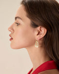 Boucles d'oreilles géométriques blanches Default MAX FOR ME