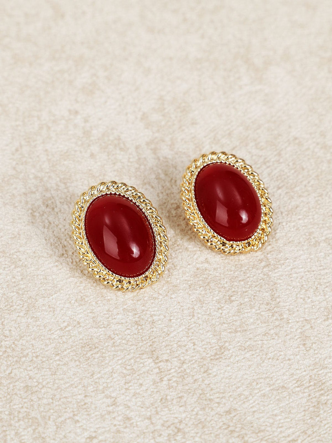 Boucles d'oreilles ovales rétro Default MAX FOR ME