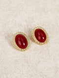 Boucles d'oreilles ovales rétro Default MAX FOR ME