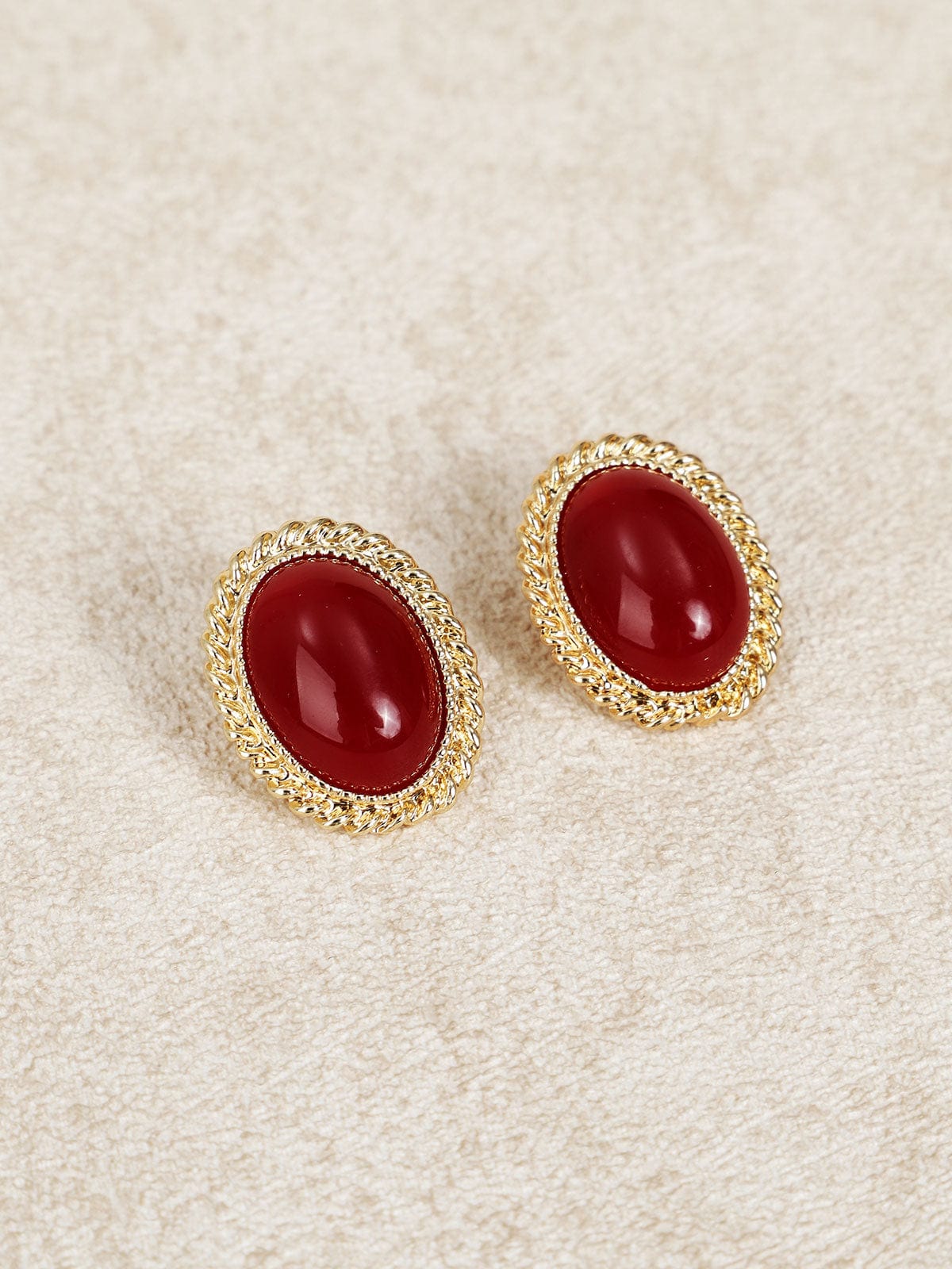 Boucles d'oreilles ovales rétro Default MAX FOR ME