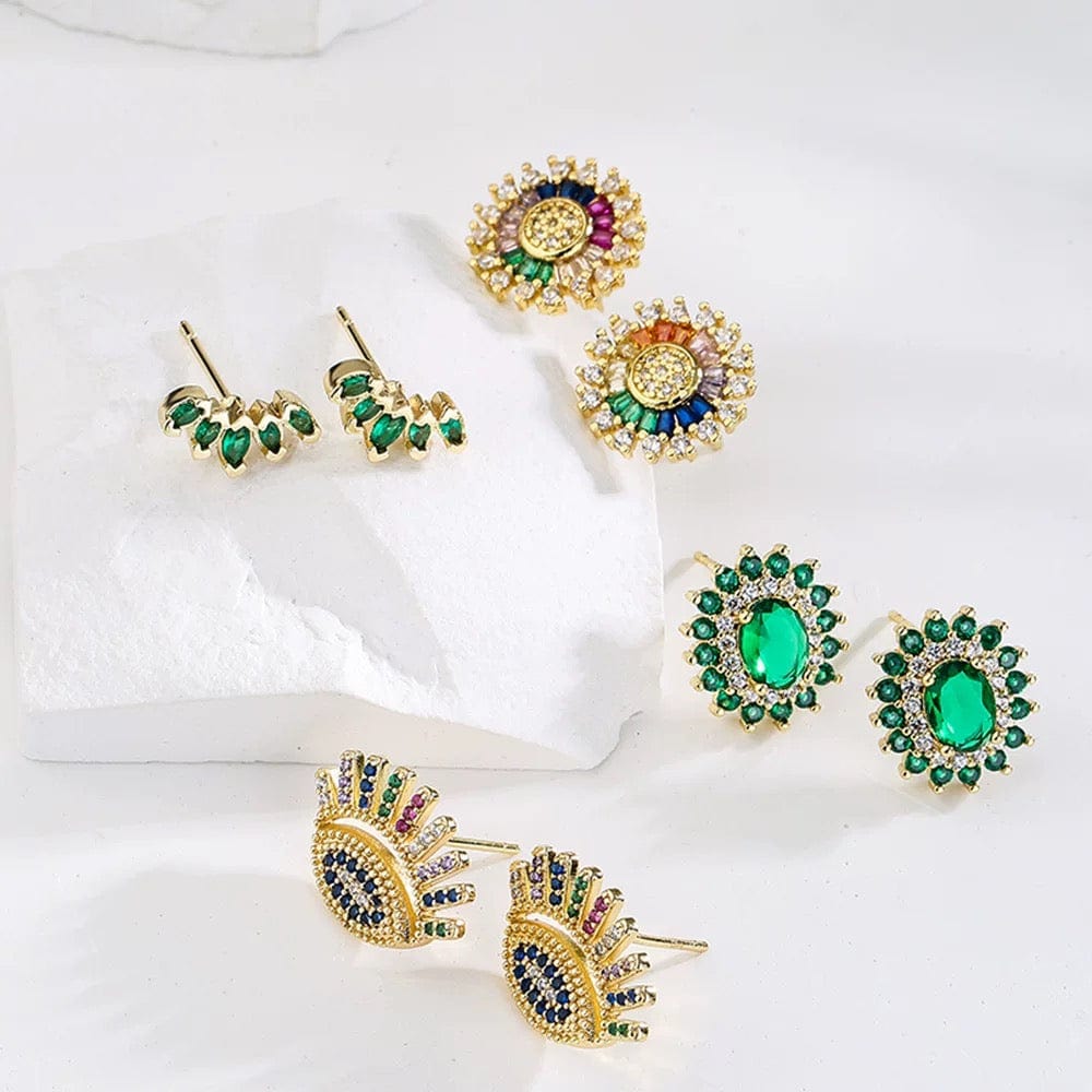 Boucles d'oreilles "Talisman" - un style affirmé et coloré - MAX FOR ME Doré / Le coffret MAX for ME