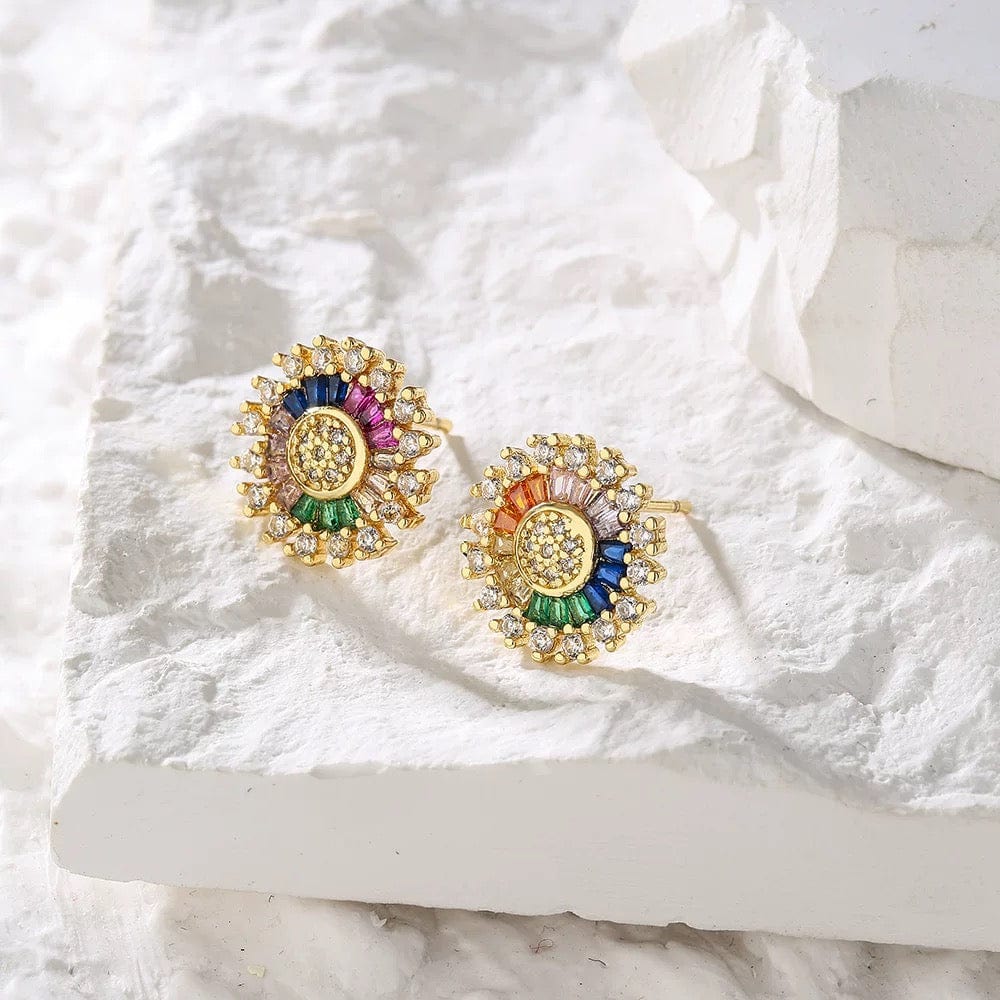 Boucles d'oreilles "Talisman" - un style affirmé et coloré - MAX FOR ME Doré / Soleil Radiant MAX for ME