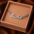 Bracelet Prénom Personnalisé – Acier Inoxydable Ajustable & Résistant Argent MAX for ME