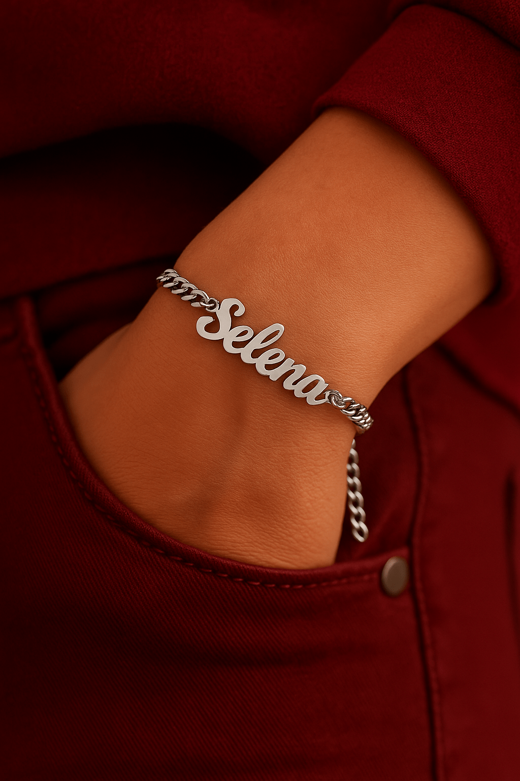 Bracelet Prénom Personnalisé – Acier Inoxydable Ajustable & Résistant MAX for ME