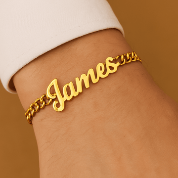 Bracelet Prénom Personnalisé – Acier Inoxydable Ajustable & Résistant MAX for ME