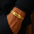 Bracelet Prénom Personnalisé Homme – Acier Inoxydable Doré ou Argenté MAX for ME