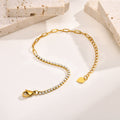 Bracelets dorés 18K maillons fins strass colorés zirconiums élégance MAX FOR ME Doré MAX for ME