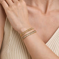 Bracelets dorés femme 18K strass scintillants maillons fins élégance MAX FOR ME Doré MAX for ME