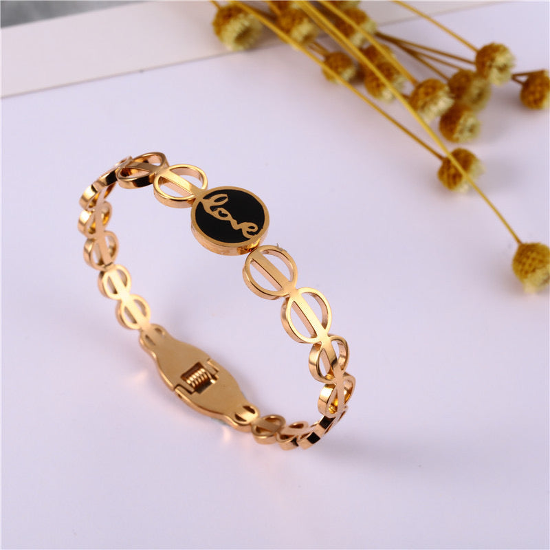 Bracelets lot 3 acier inoxydable femme rose gold cadeau parfait MAX FOR ME