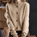 Cardigan ample rétro femme orange style automne moderne MAX FOR ME