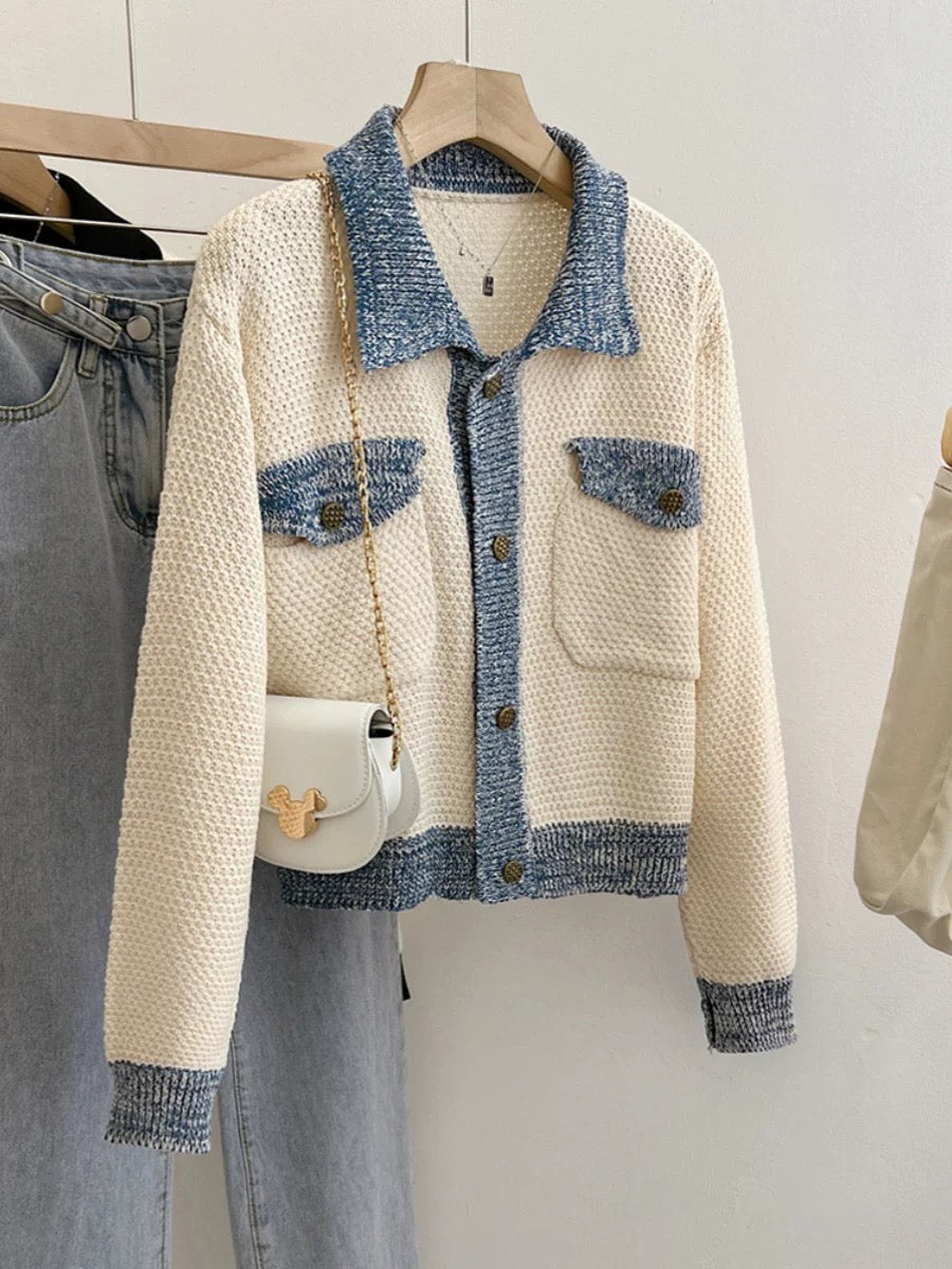 Cardigan femme ivoire lifestyle sophistication quotidienne MAX FOR ME