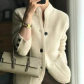 Cardigan femme maille beige naturel douceur MAX FOR ME femme