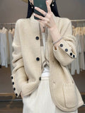 Cardigan femme maille beige naturel douceur MAX FOR ME femme