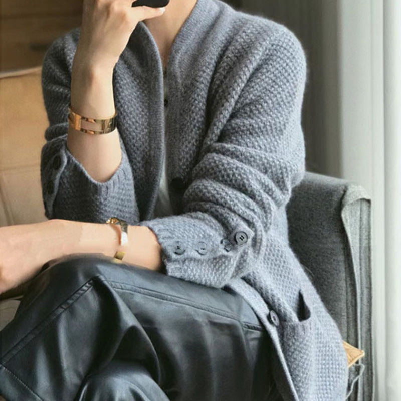 Cardigan femme maille gris chiné confort MAX FOR ME femme