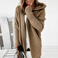 Cardigan long capuche femme lifestyle layering moderne MAX FOR ME