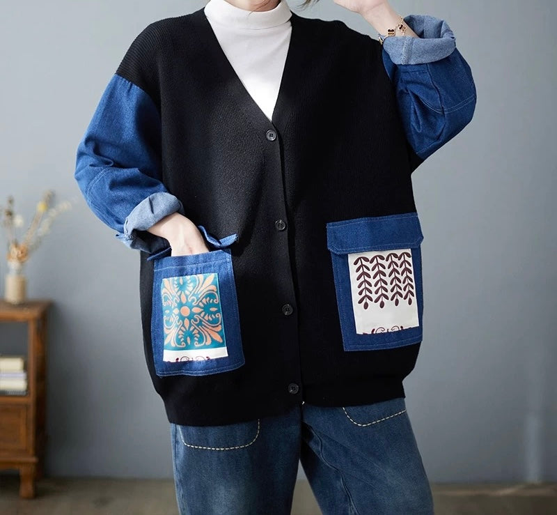 Cardigan oversize lifestyle mode inclusive gender-