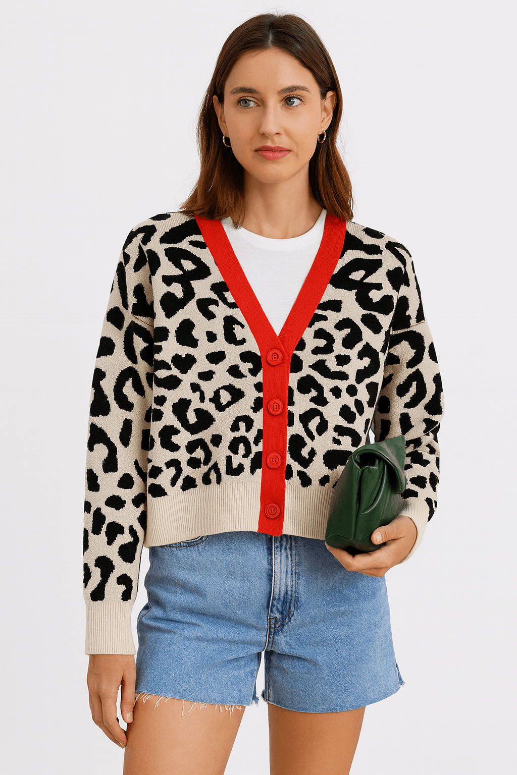 Cardigan style Chanel à imprimé léopard – chic audacieux MAX FOR ME MAX for ME