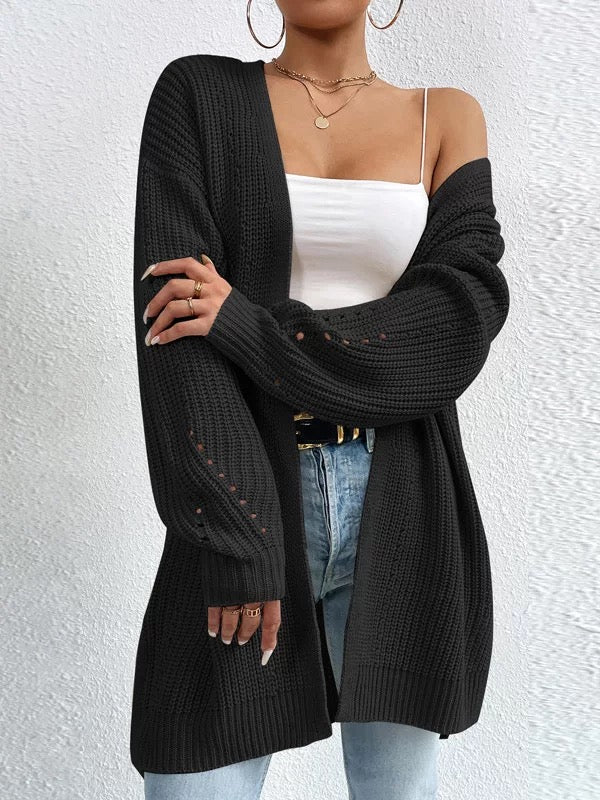 Cardigan tricot laine femme beige coupe ample confort MAX FOR ME