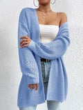 Cardigan tricot laine femme bleu ciel coupe veste MAX FOR ME