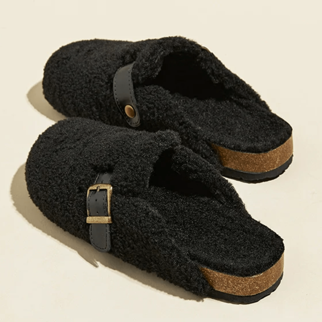 Chaussons fourrés à boucle - Cocooning luxueux d'hiver - MAX FOR ME MAX for ME