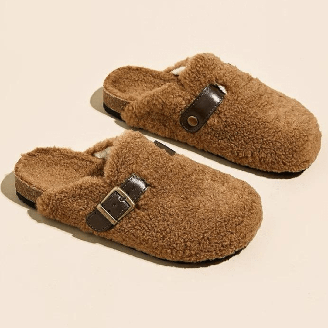 Chaussons fourrés à boucle - Cocooning luxueux d'hiver - MAX FOR ME MAX for ME