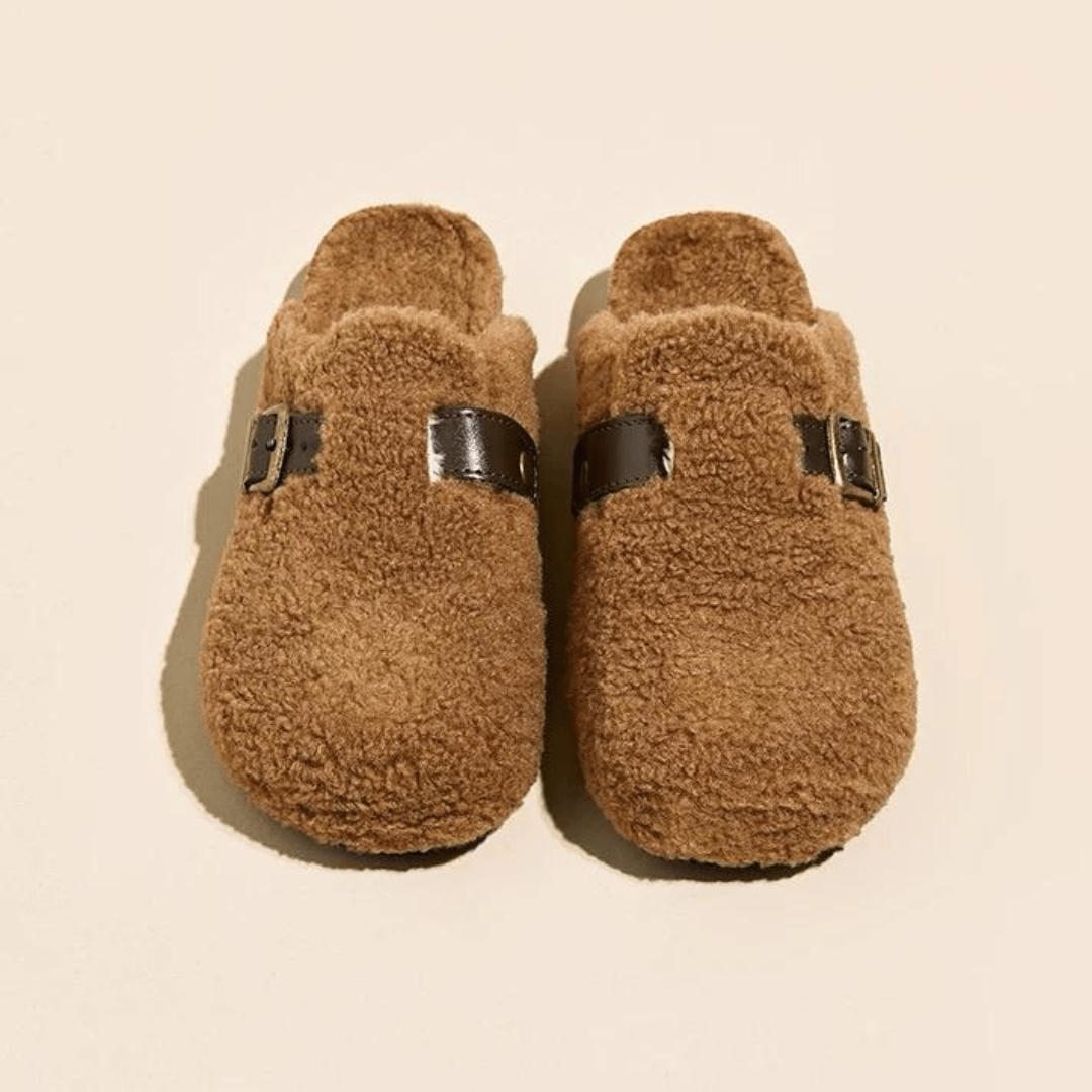 Chaussons fourrés à boucle - Cocooning luxueux d'hiver - MAX FOR ME MAX for ME