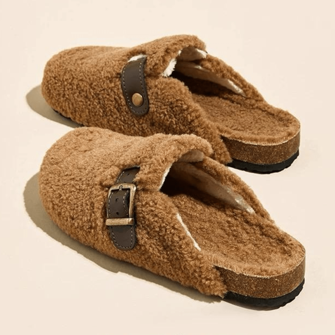 Chaussons fourrés à boucle - Cocooning luxueux d'hiver - MAX FOR ME MAX for ME