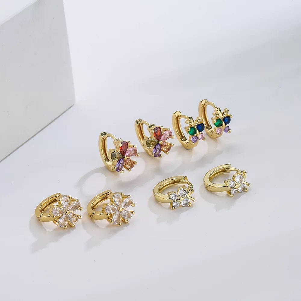 Coffret 3 créoles "Jardin Secret" - une composition poétique - MAX FOR ME Doré / Coffret (Les 3 Boucles) MAX for ME