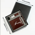 Coffret Cadeau Personnalisé Homme – Portefeuille, Stylo et Porte-clé Gravés Marron MAX for ME