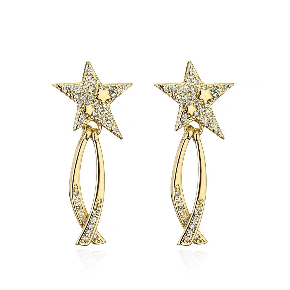 Collection de boucles d'oreilles "Éclat" - style versatile et chic - MAX FOR ME Or / Étoile Filante MAX for ME