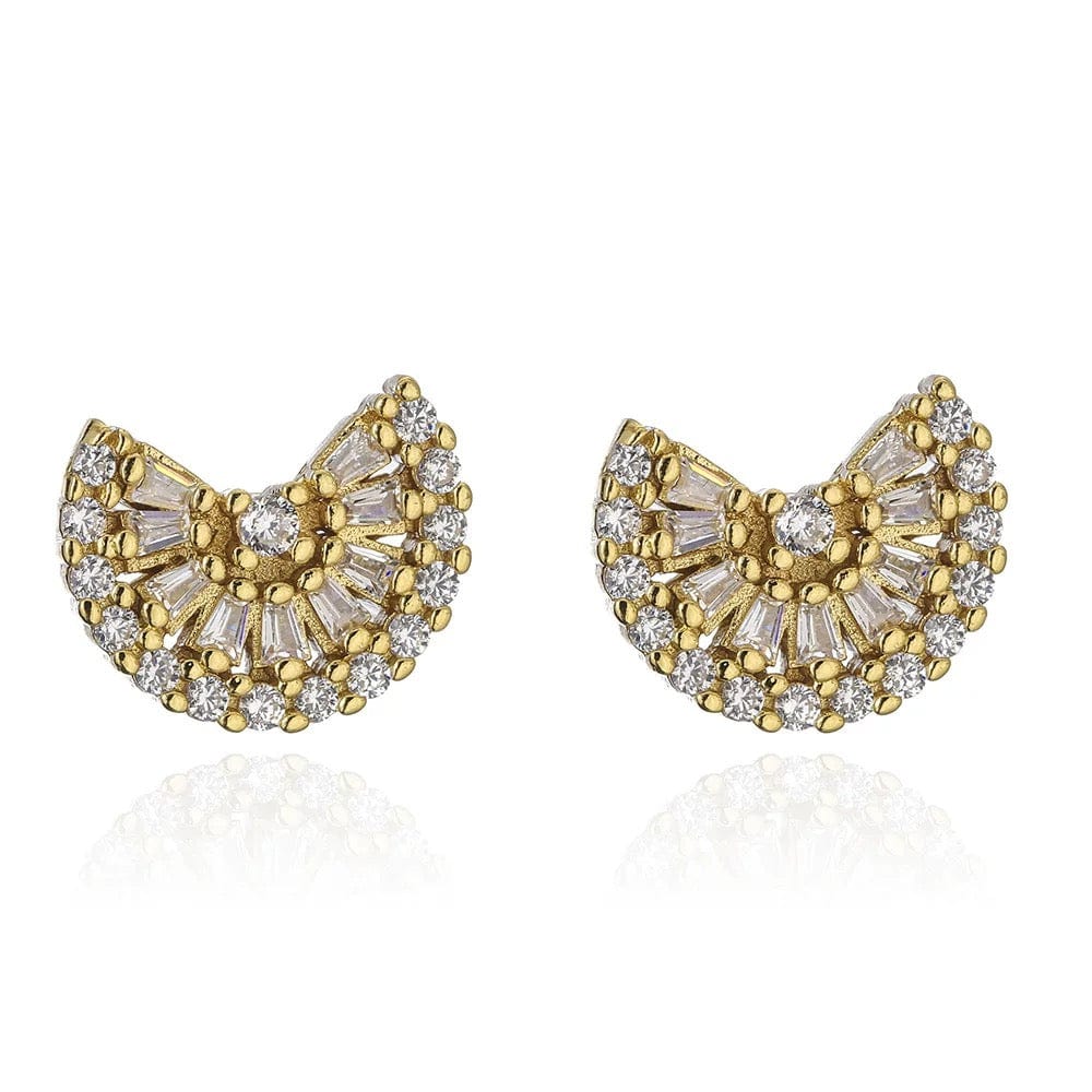 Collection de boucles d'oreilles "Éclat" - style versatile et chic - MAX FOR ME Or / Éventail Art Déco MAX for ME
